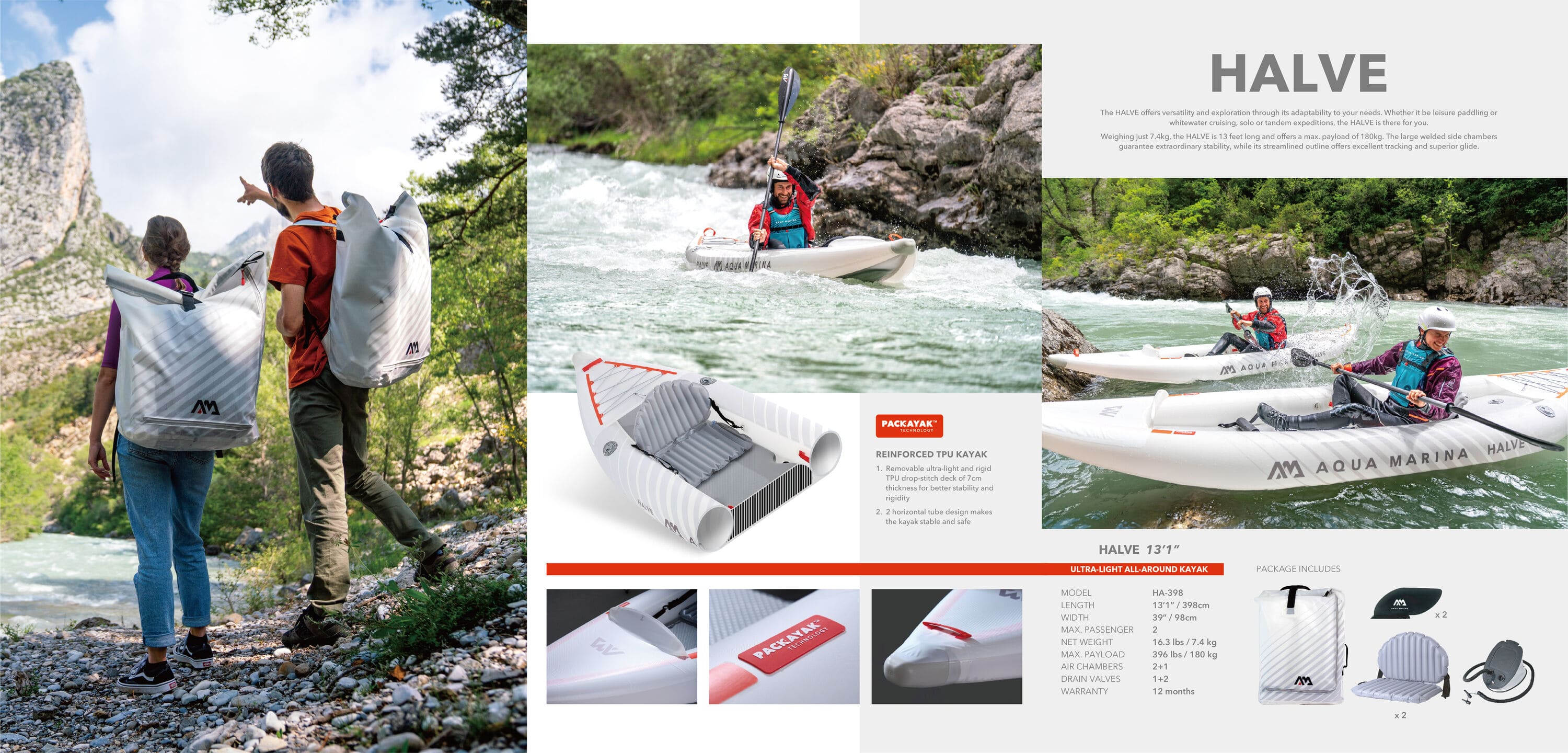 Aqua Marina Halve Ultra Light PacKayak Aqua Marina Halve Ultra Light PacKayak 19
