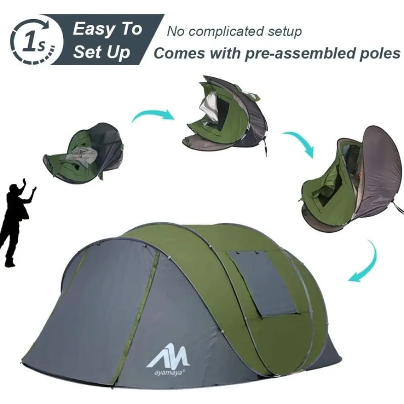6 Person Camping Double Layer Tent 1