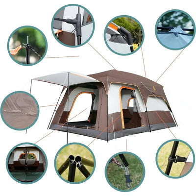 Family Cabin Tent 10-12 Person 4