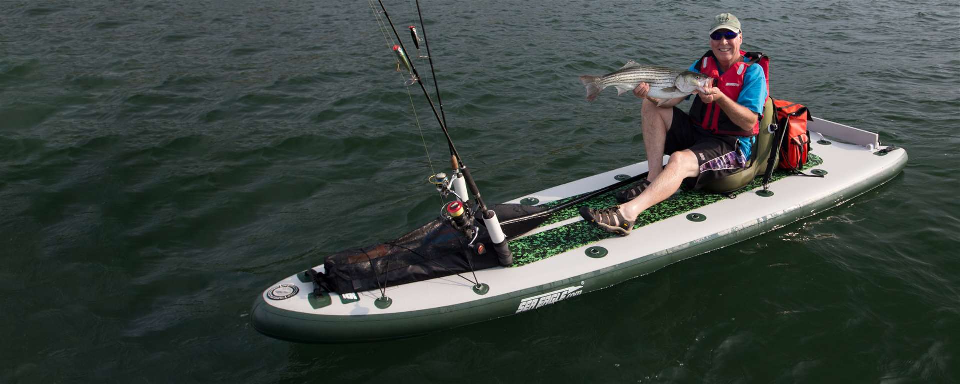 Inflatable Fishing SUP 126 Sea Eagle Sea Eagle Inflatable Fishing SUP 126 Fish Rig Pkg 8