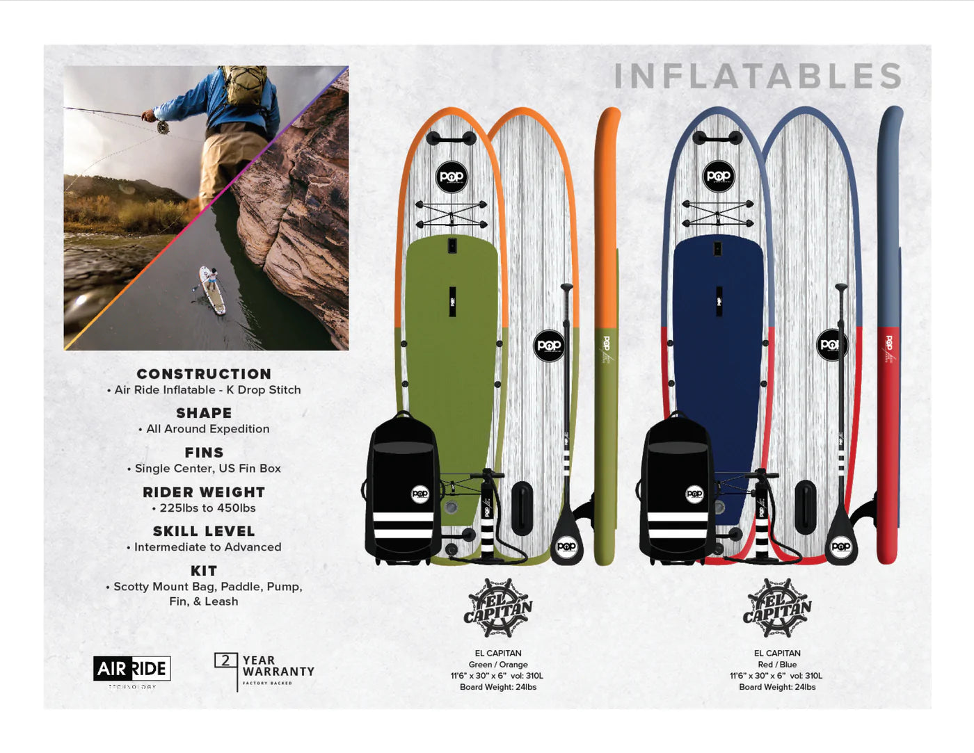 POP Board 11’6 El Capitan Inflatable SUP POP Board 11’6 El Capitan Inflatable SUP 5