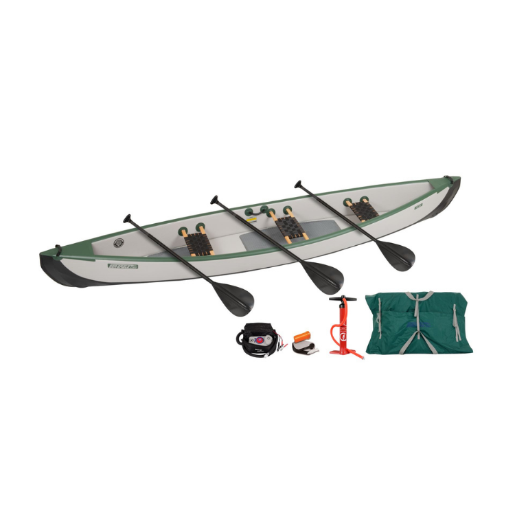 Inflatable Canoe - Sea Eagle TC16K Inflatable Canoe - Sea Eagle TC16K Electric Pump