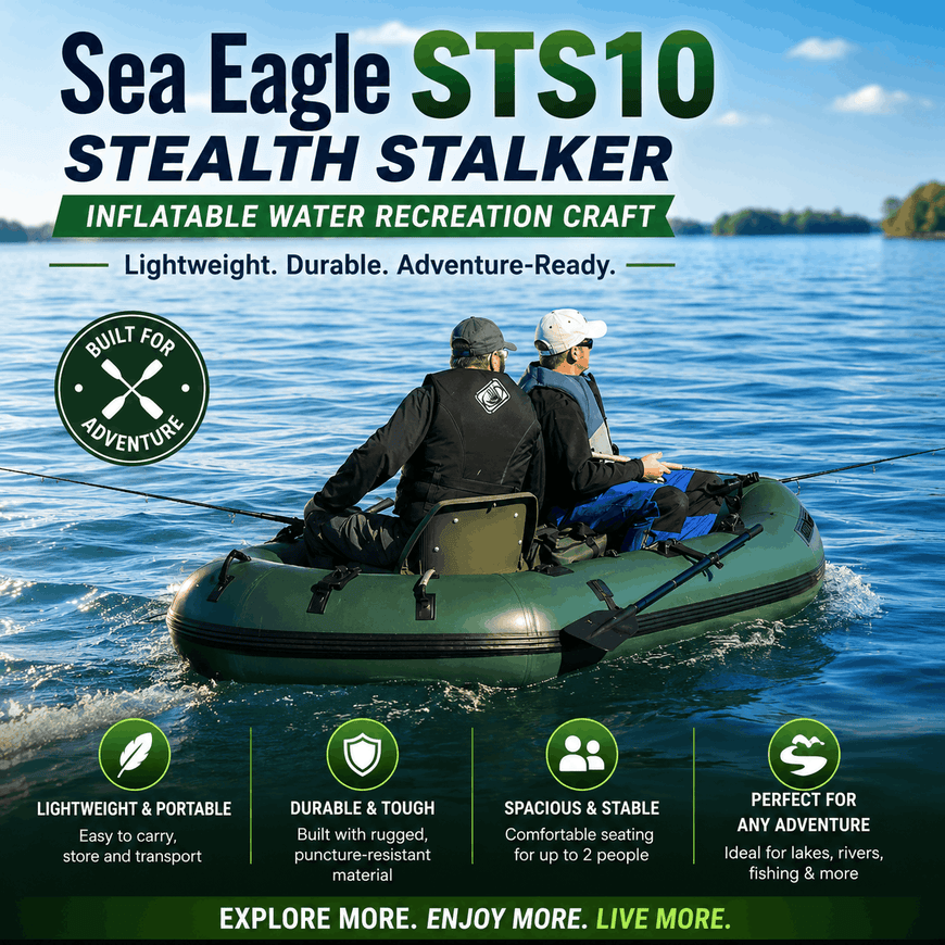 Sea Eagle STS10 Stealth Stalker Inflatable Water Recreation Craft