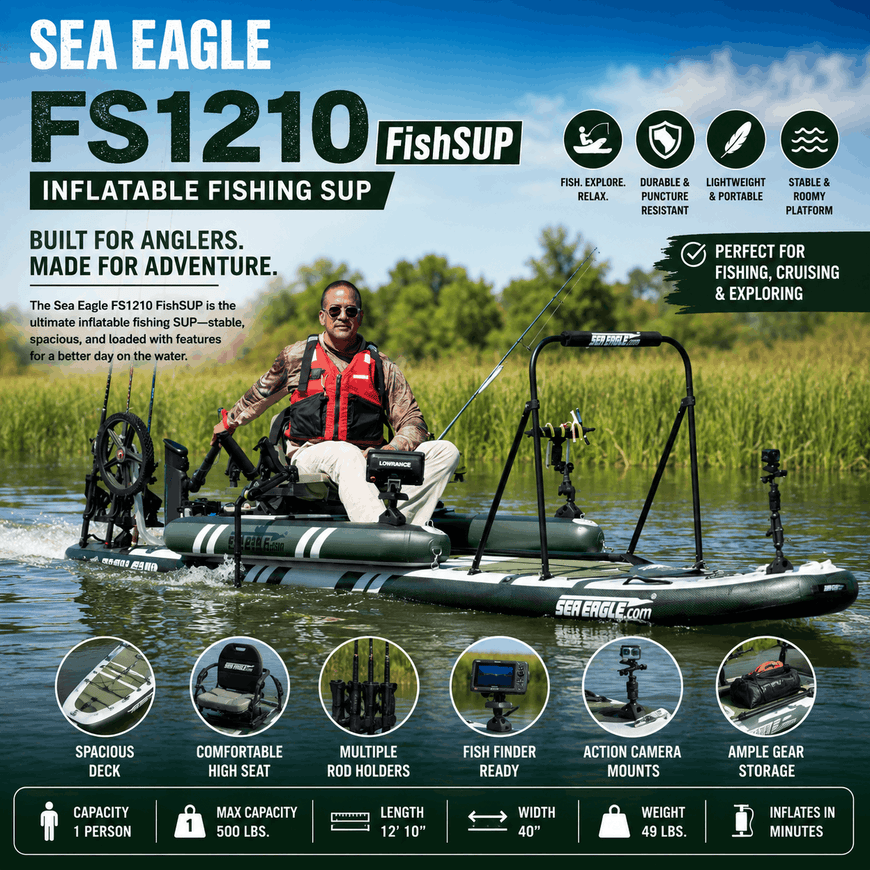 Sea Eagle FS1210 FishSUP Inflatable Fishing SUP