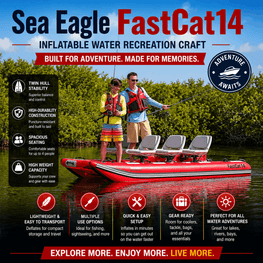 Sea Eagle FastCat14 Inflatable Water Recreation Craft