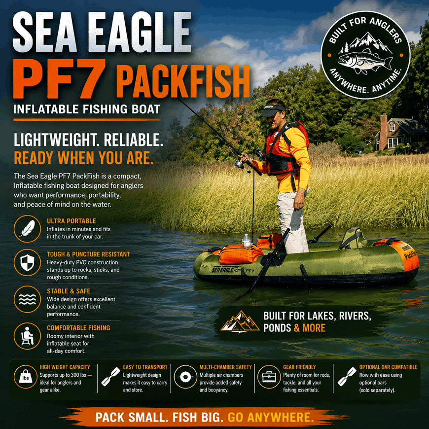 Sea Eagle PF7 PackFish Inflatable Fishing Boat