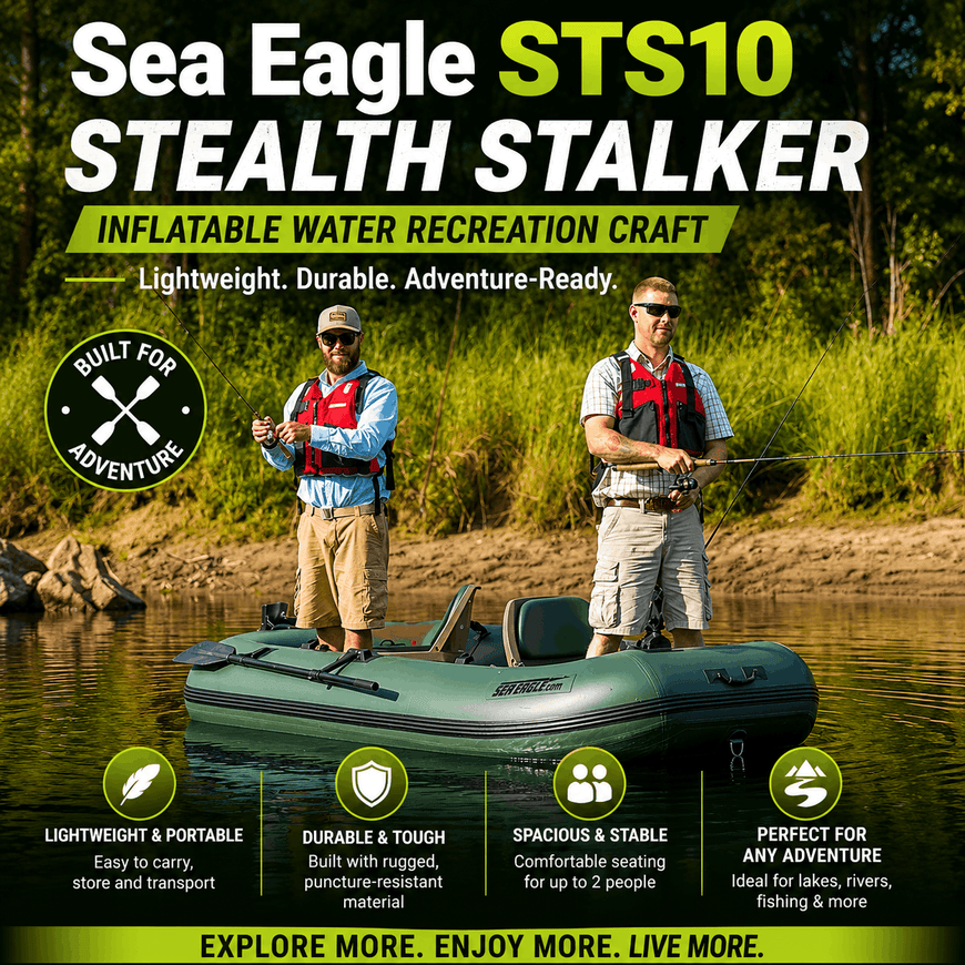 Sea Eagle STS10 Stealth Stalker Inflatable Water Recreation Craft