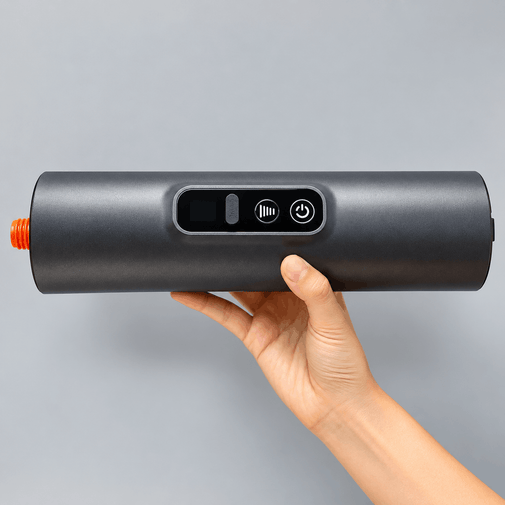 Rechargeable Two-Stage Air Pump with 6 Valve Adapters – 10 PSI