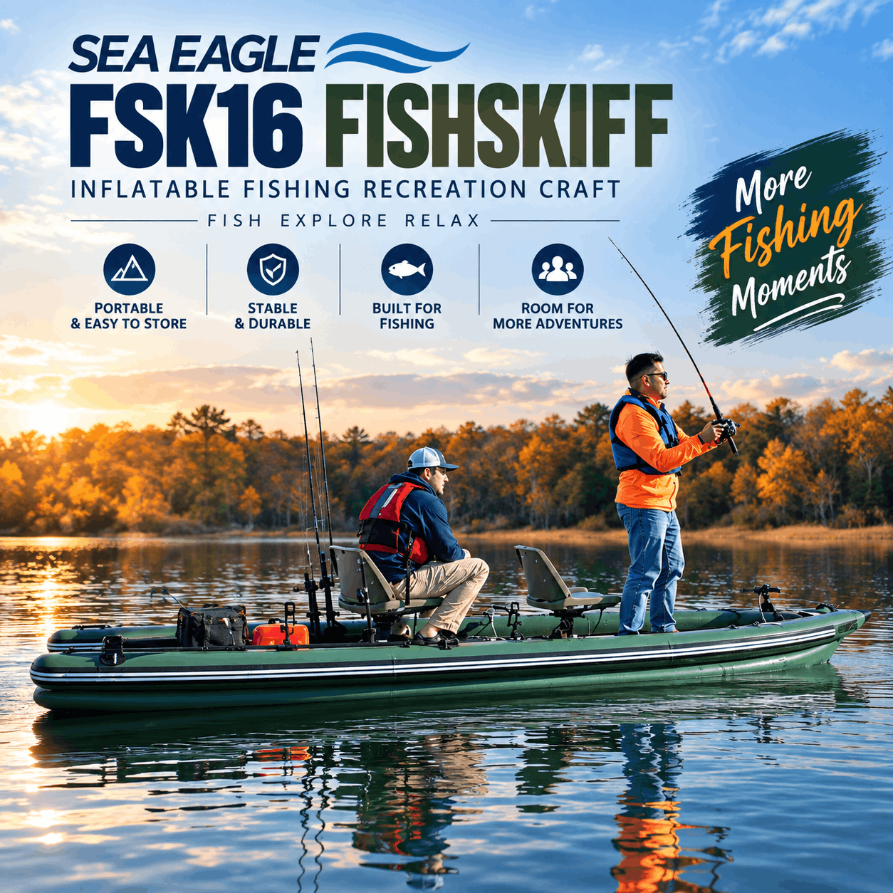 Sea Eagle FishSkiff Inflatable Fishing Recreation Craft
