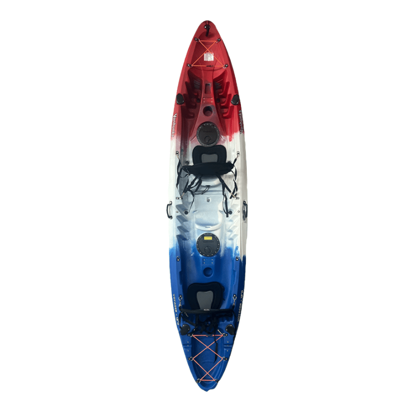 Vanhunks Voyager Deluxe 12'0 Family Tandem Fishing Kayak - Kayakish