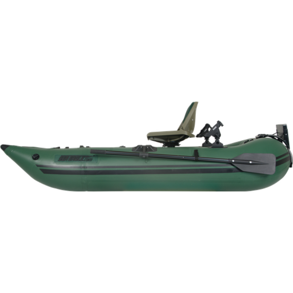 Sea Eagle 285 Frameless Inflatable 9’ Pontoon Fishing Boat - 1 Person-  Lightweight, Portable-Perfect for Hunting & Fishing-Sets up in 5 Minutes-  Pro