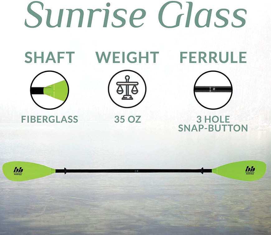 Bending Branches Sunrise Fiberglass Kayak Paddle