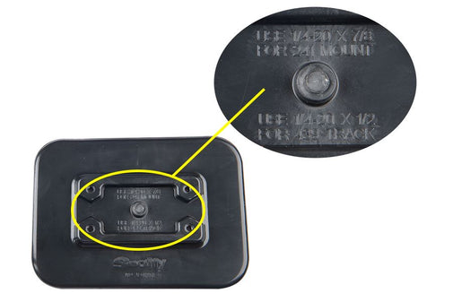 Scotty Glue-on Black Mounting Pad w/ Glue