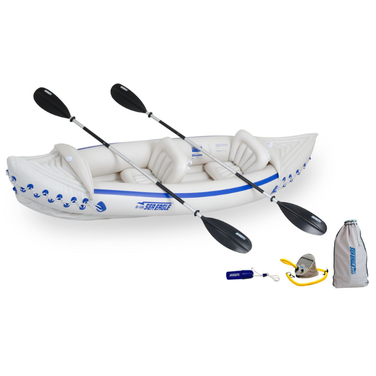 Inflatable Fishing Kayak 370 Dlx Pkg - Sea Eagle - Kayakish