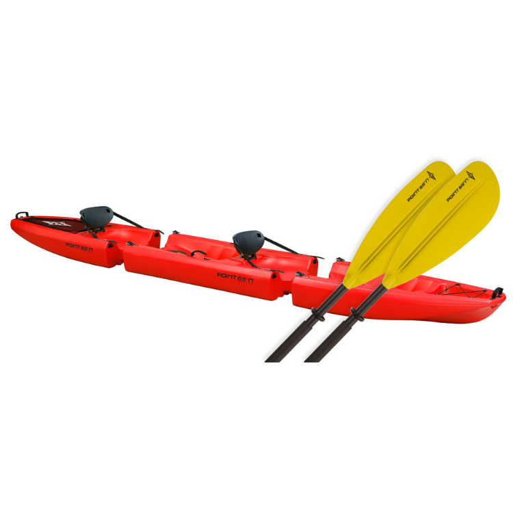 POINT 65 FALCON TANDEM KAYAK RED W/2 PADDLES